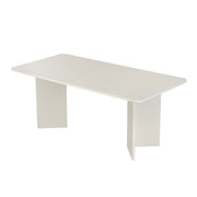 Tavolo da pranzo in legno "Linza" 180 x 90 x 75 cm - Legno bianco