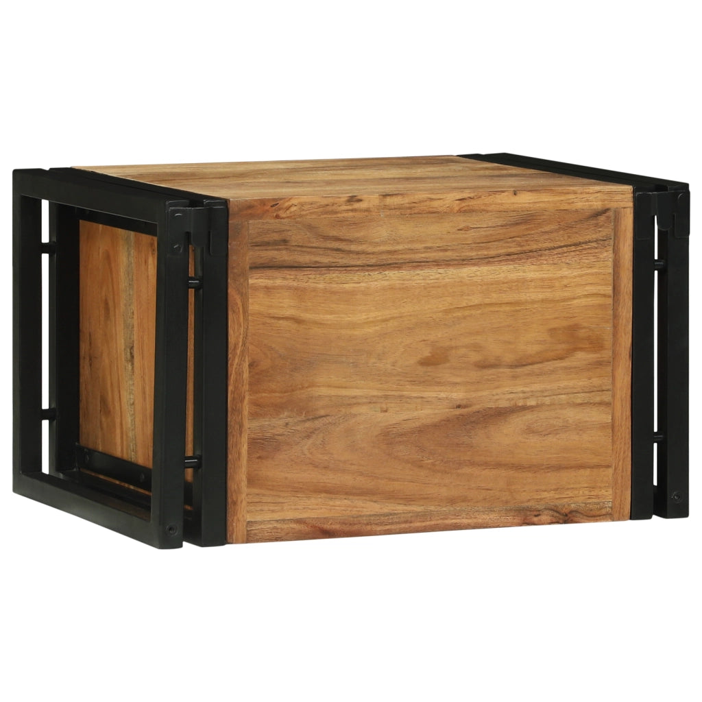 Portabottiglie 46x35x27.5 cm Legno Massello di Acacia