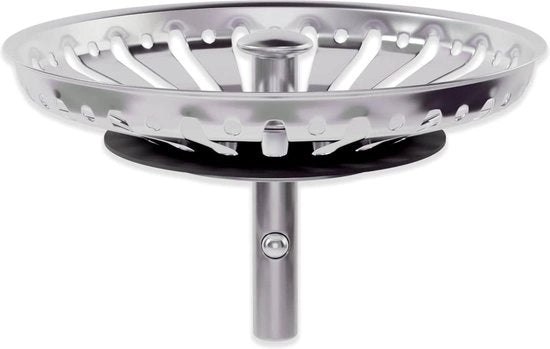 Blocco scarico per cucina - Filtro universale - Dischi scarico RVS - Sgombro - 1 pezzo (84 mm) Trappola scarico filtrante
