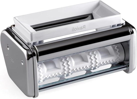 Attacco per ravioli in acciaio inox argento/bianco 17 cm - AR-150-OLI