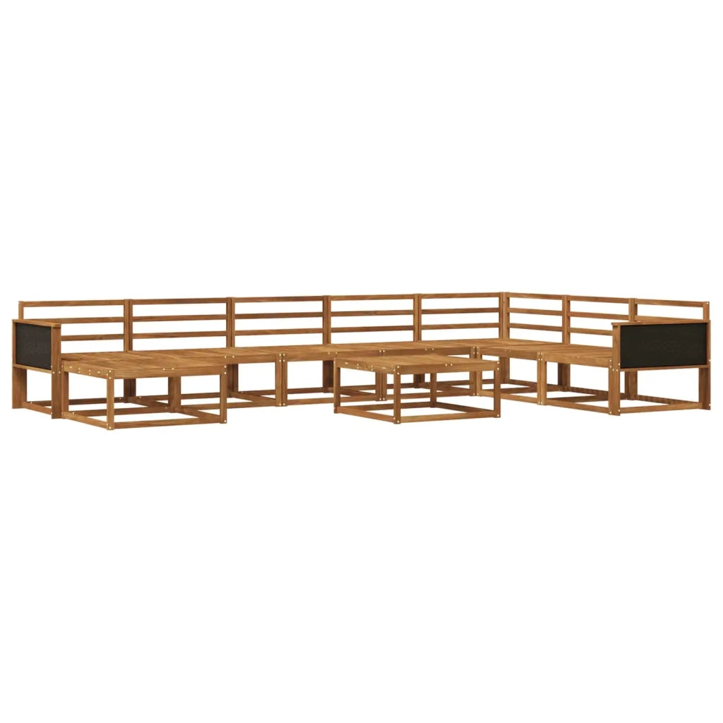 Set di divani da esterno 9 pcs Naturale 3382812