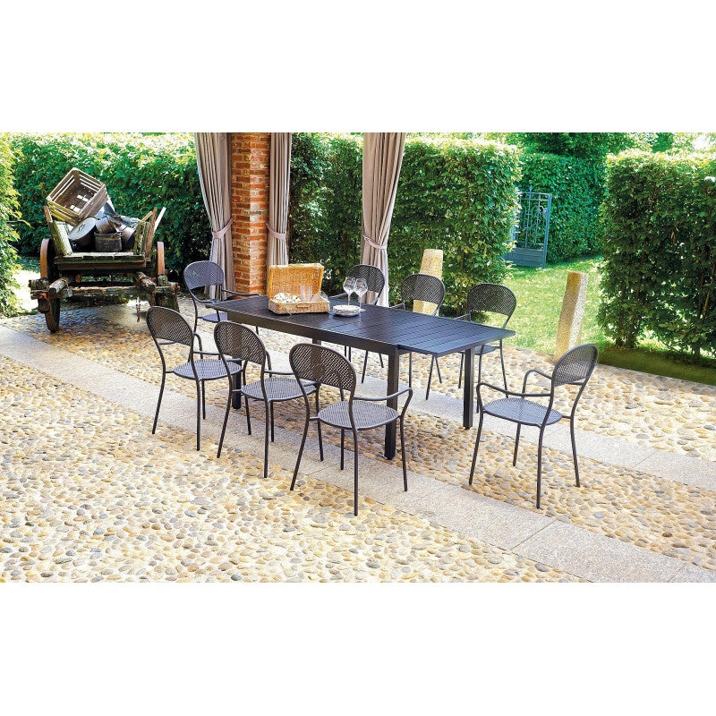 Set di due Sedie Intra MOIA grigio antracite
