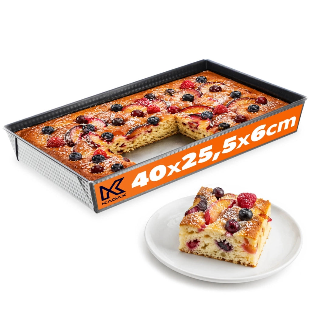 Teglia da forno rettangolare antiaderente KADAX 40x25x6