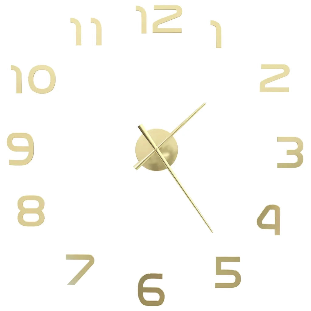 Orologio da Parete 3D in Stile Moderno 100cm XXL Oro 50640