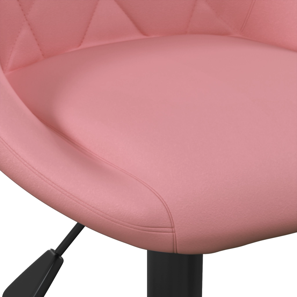 Sgabello Bar Rosa 46x44x(62,5-77,5) cm Velluto