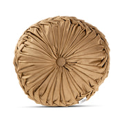 Cuscino Rotondo Zucca Effetto Velluto Circolari Per Divano Decorativo Letto 40 Cm  Oro
