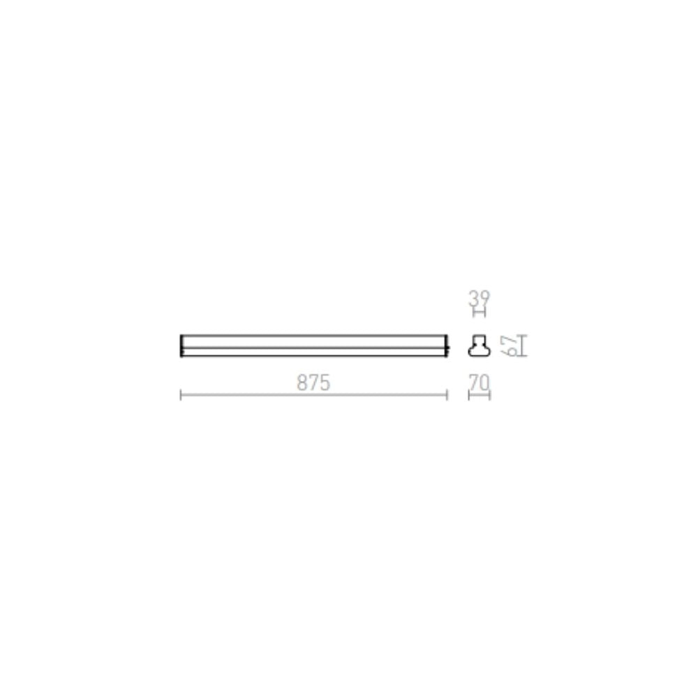 Faretto applique FAO 90 da parete cromo 230V G5 21W IP44