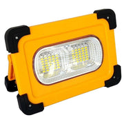 Trade Shop - Faro Faretto Led 80w Con Pannello Solare Ricaricabile Torcia Da Lavoro 92183 -