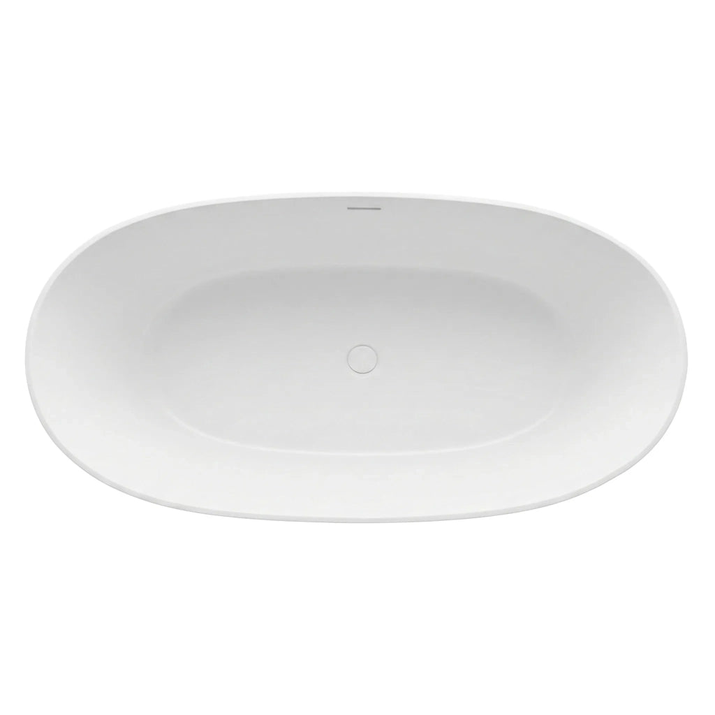 Vasca Da Bagno Freestanding In Acrilico Roma 170 Copritappo oro spazzolato