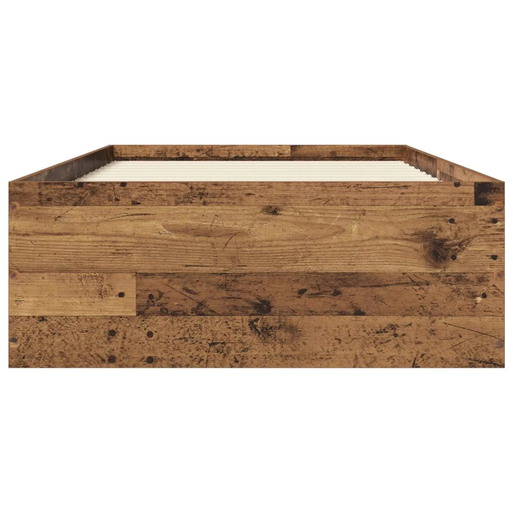 Struttura letto a pavimento Legno antico 80 x 200 cm 3429544