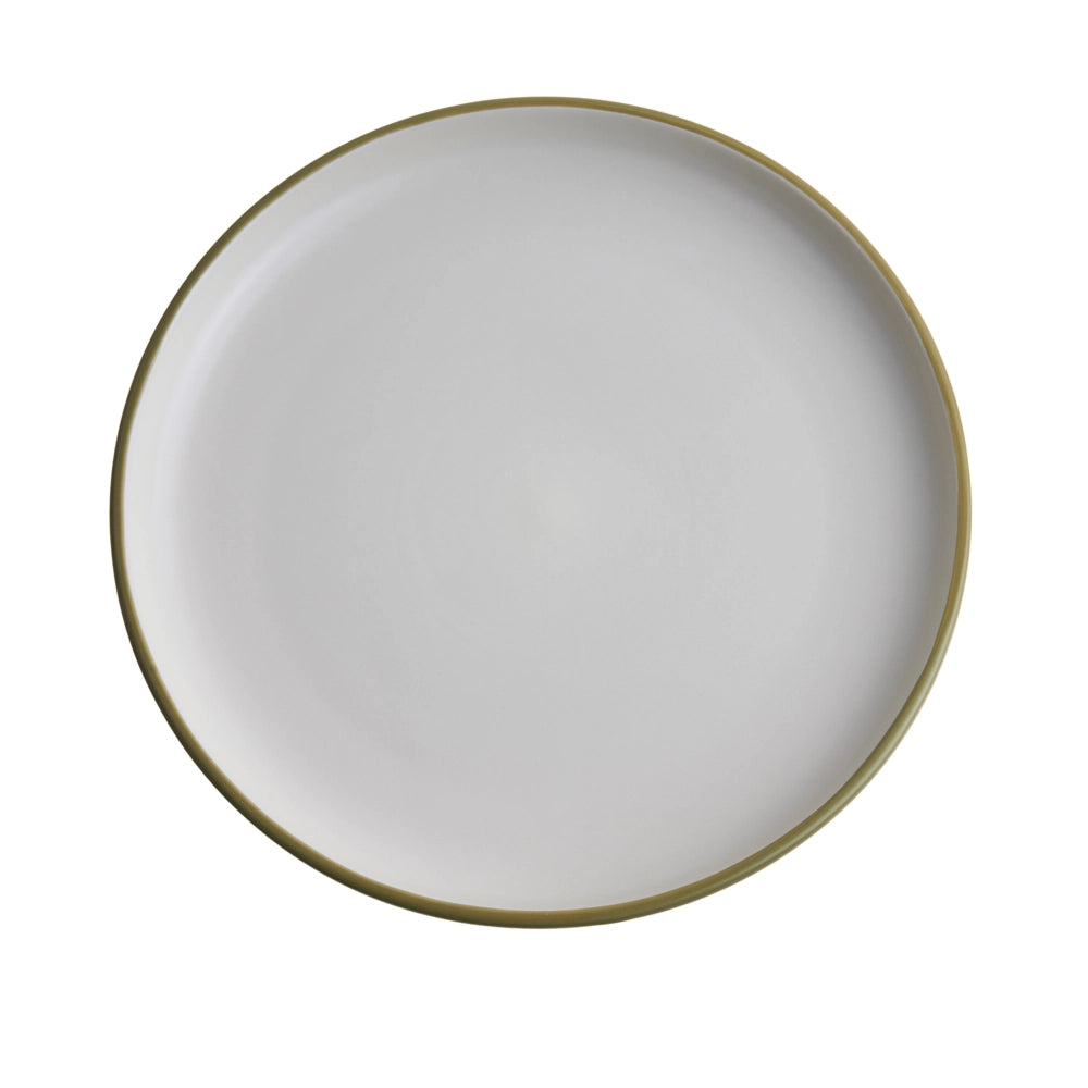 Servizio da tavola 16 pezzi in gres beige e blu elegante per cucina e sala da pranzo con finitura smaltata colorata per 4 persone