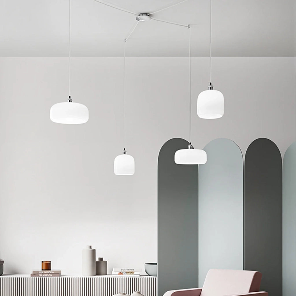 Diffusore Anima Vetro Soffiato Bianco Lucido D33 E27