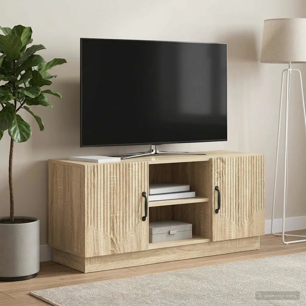 Mobile TV Rovere Sonoma 102 x 34,5 x 47 cm Legno ingegnerizzato 895387