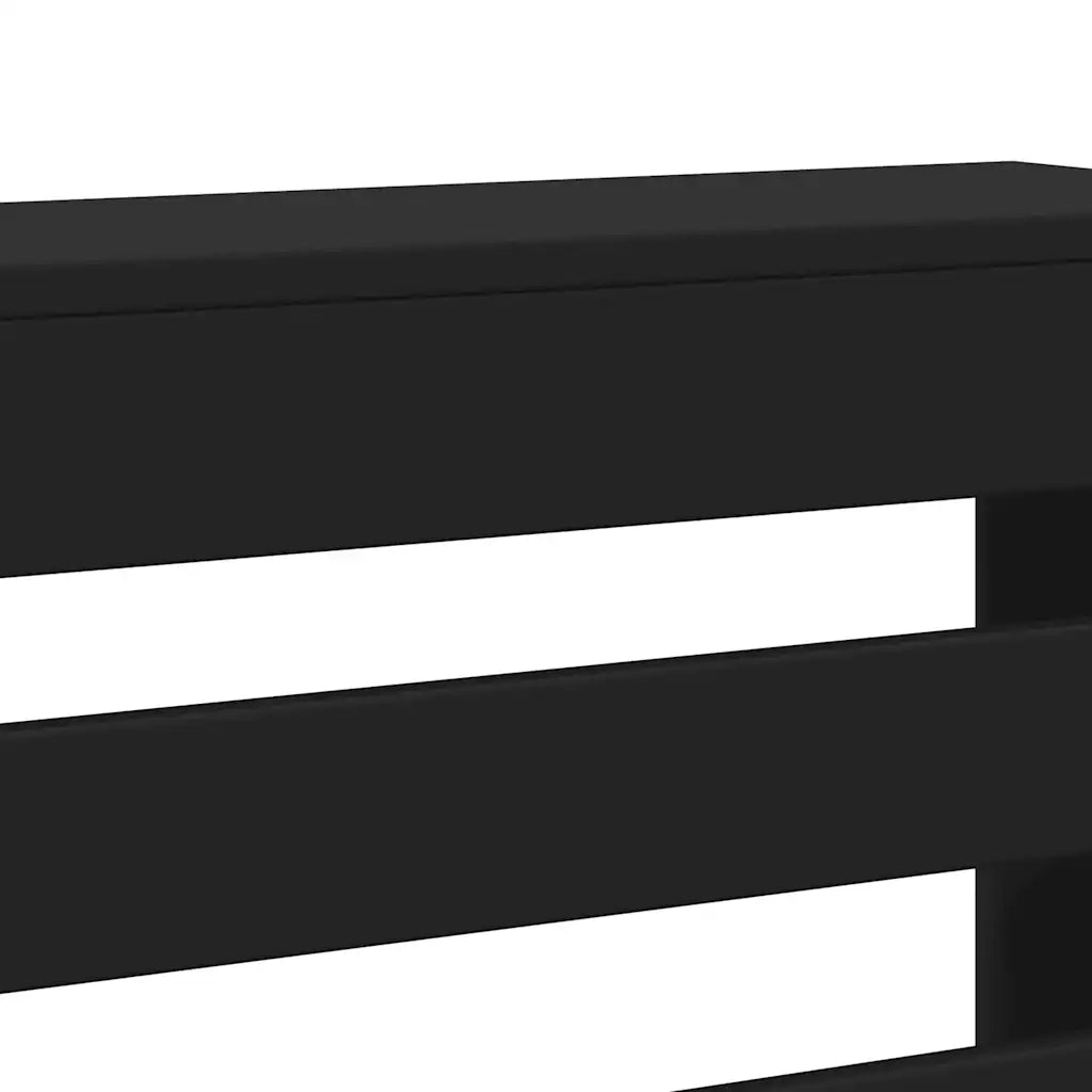 Copertura Termosifone Nera 175x20x82 cm in Legno Multistrato CFW7208411