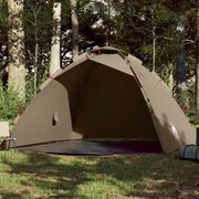 Tenda da Pesca 4 Persone-Tenda da campeggio Marrone a Rilascio Rapido 245962