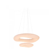 Lampada Led A Sospensione Moderno Circolare Doppio Anelli CCT Diametro 600mm 300mm 60W Dimmerabile Telecomando 3 In 1 SKU-3961