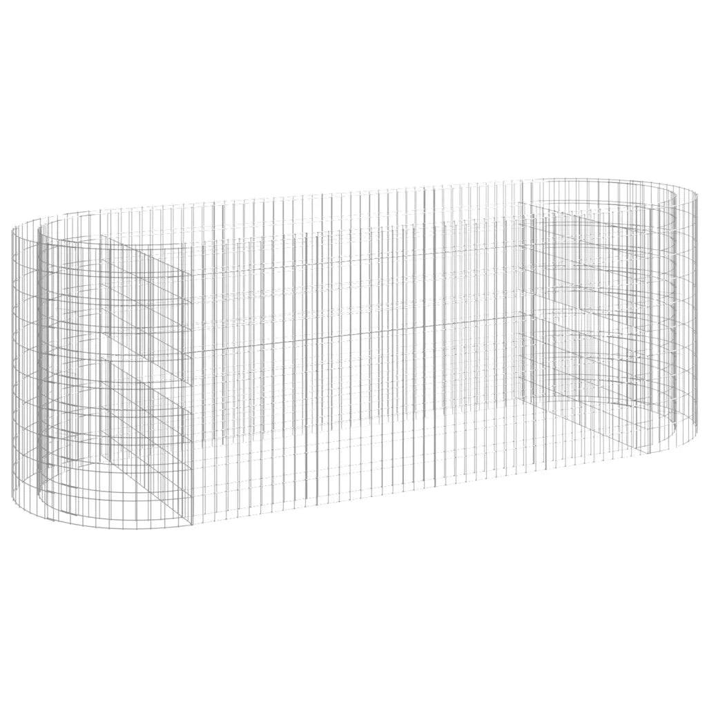 Gabbione con Letto Rialzato in Ferro Zincato 300x100x100 cm 152046