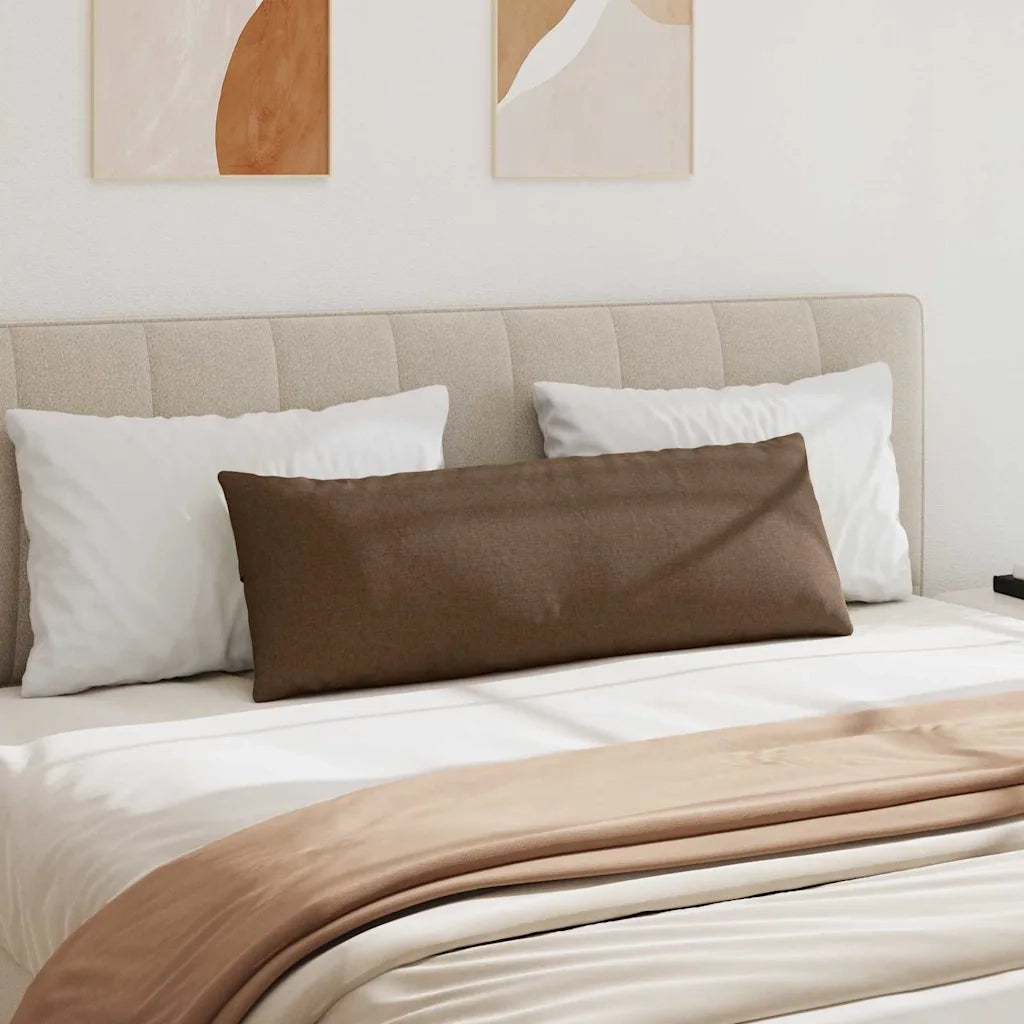 Cuscini da Divano 2 pz | Cuscini per sedie Marrone 120 x 40 cm Tessuto