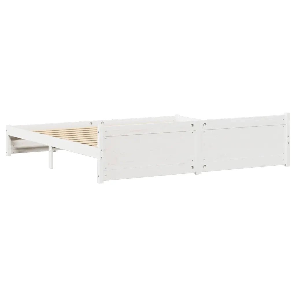 vidaXL Letto senza Materasso Bianco 180x200 cm Legno Massello di Pino