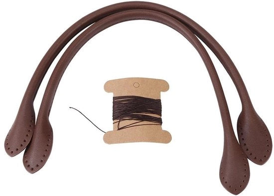 Borsa a Tracolla in Pelle - Cinturino per Borse - Qualità Elevata - Marrone - Accessori Artigianali - Adatto per la Tua Creatività