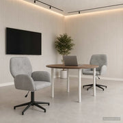 Sedie da scrivania girevoli 2 pz 54 x 55 x 90 cm Grigio Chiaro 3428319
