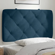 Cuscino Testiera-Cuscino per Testiera Blu 90 cm in Velluto