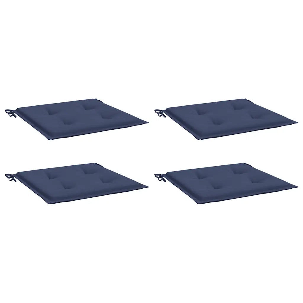 Cuscini per Pallet 4 pz Blu Marino 40x40x3 cm in Tessuto Oxford 378359