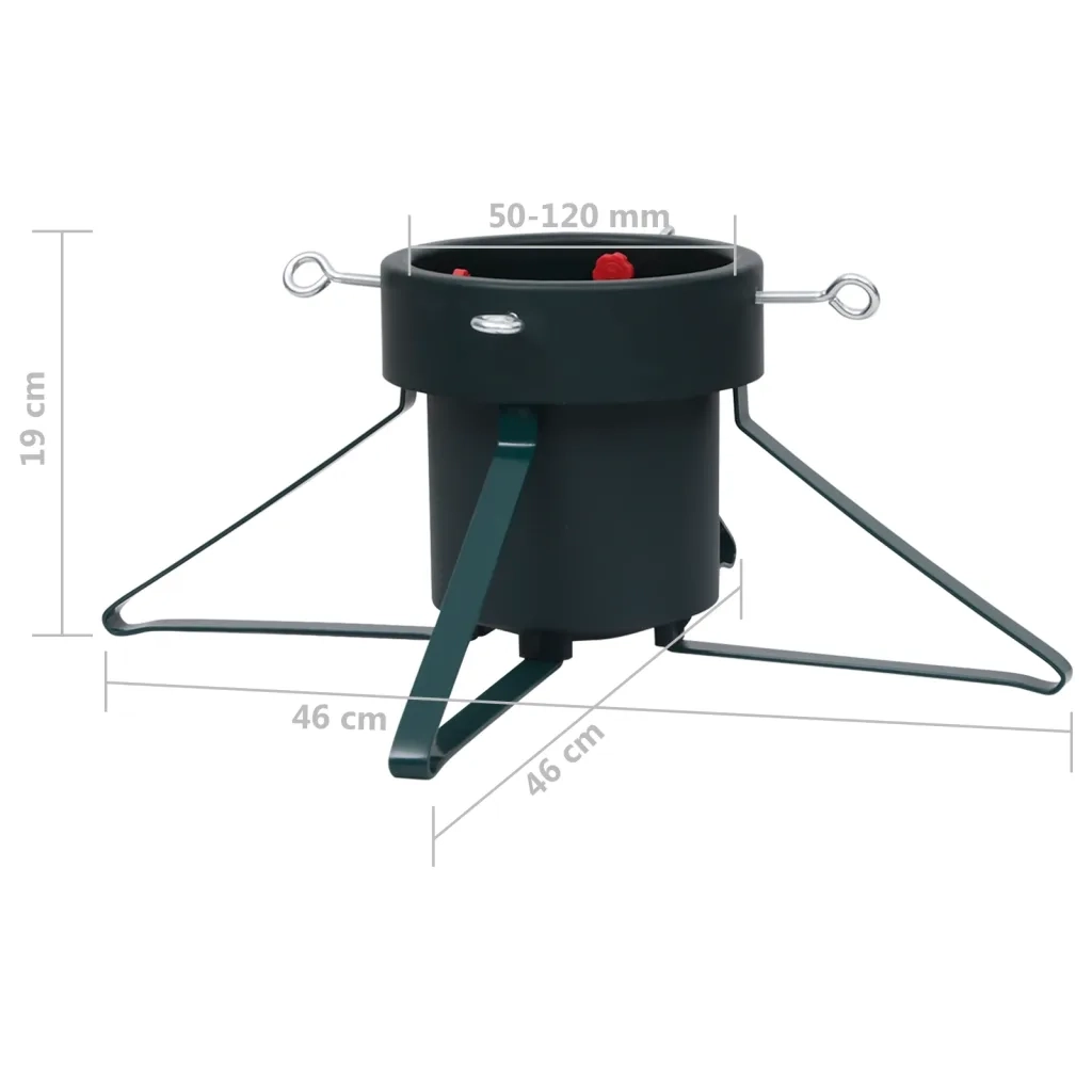 Base per Albero di Natale Nera 46x46x19 cm CFW3756157