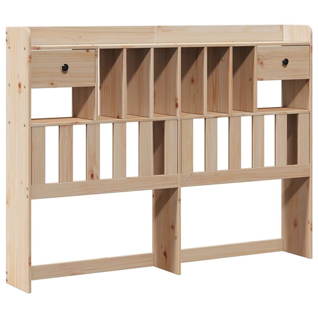 Letto matrimoniale | Letto per adulti | Letto Libreria senza Materasso 140x190 cm in Legno di Pino