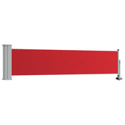 Tenda da Sole | Tenda laterale Retrattile per Patio 60x300 cm Rossa