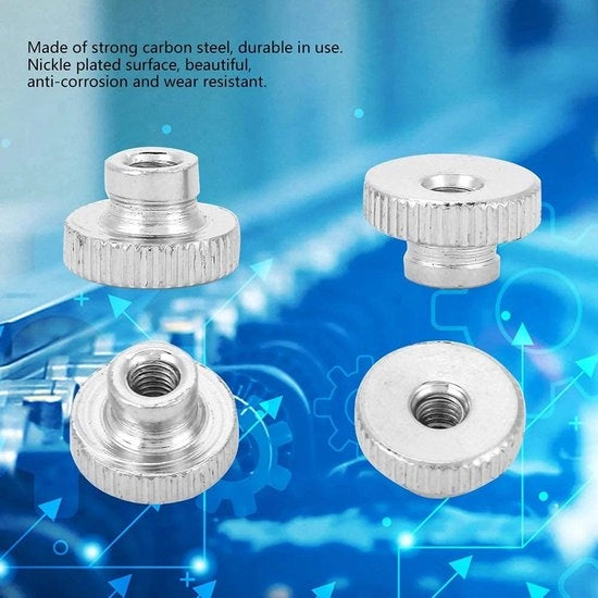 Moer M3/M4/M5/M6/M8/M10 - 10 Stuks - Alta Qualità - Industria Professionale - Prezzo Scontato - Materiale Duraturo - Viti di Fissaggio
