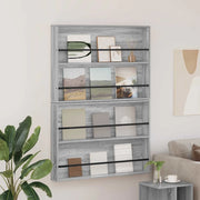 Scaffale per riviste 2 pcs Grigio Sonoma 100 x 12 x 70 cm 890859