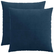 Federa 2 pcs ALMELO Blu navy 65 x 65 cm corduroy 915509