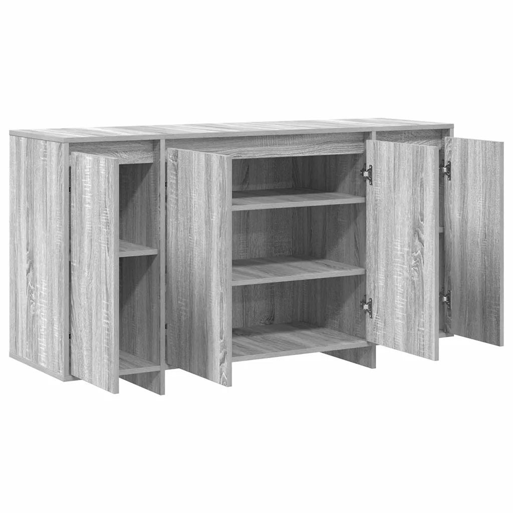 Credenza Grigio Sonoma 135 x 41 x 75 cm Legno multistrato 3333891
