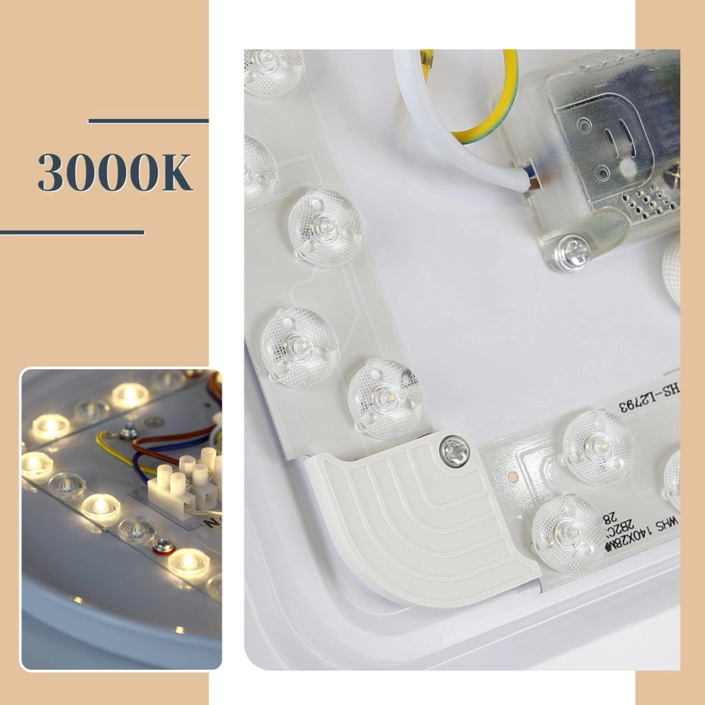 ZMH Lampada da soffitto LED da soffitto con cielo stellato da 12 W per camera da letto - Design moderno ed elegante