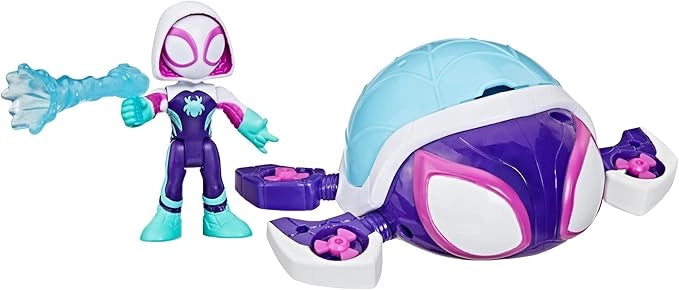 Marvel , Spidey e i suoi fantastici amici, Water-Webs, sottomarino giocattolo Ghost Turtle,Hasbro,Eta 3+
