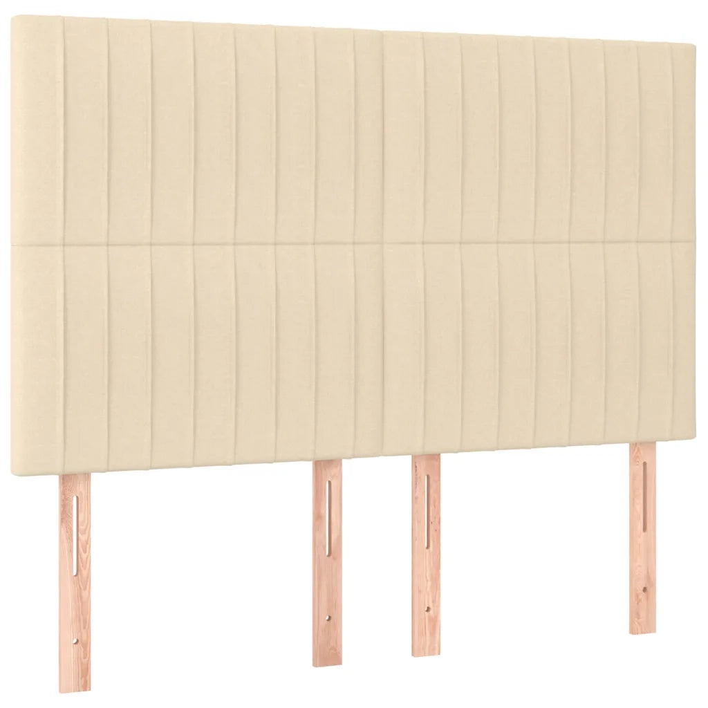 Giroletto a Molle con Materasso Crema 140x200 cm in Tessuto