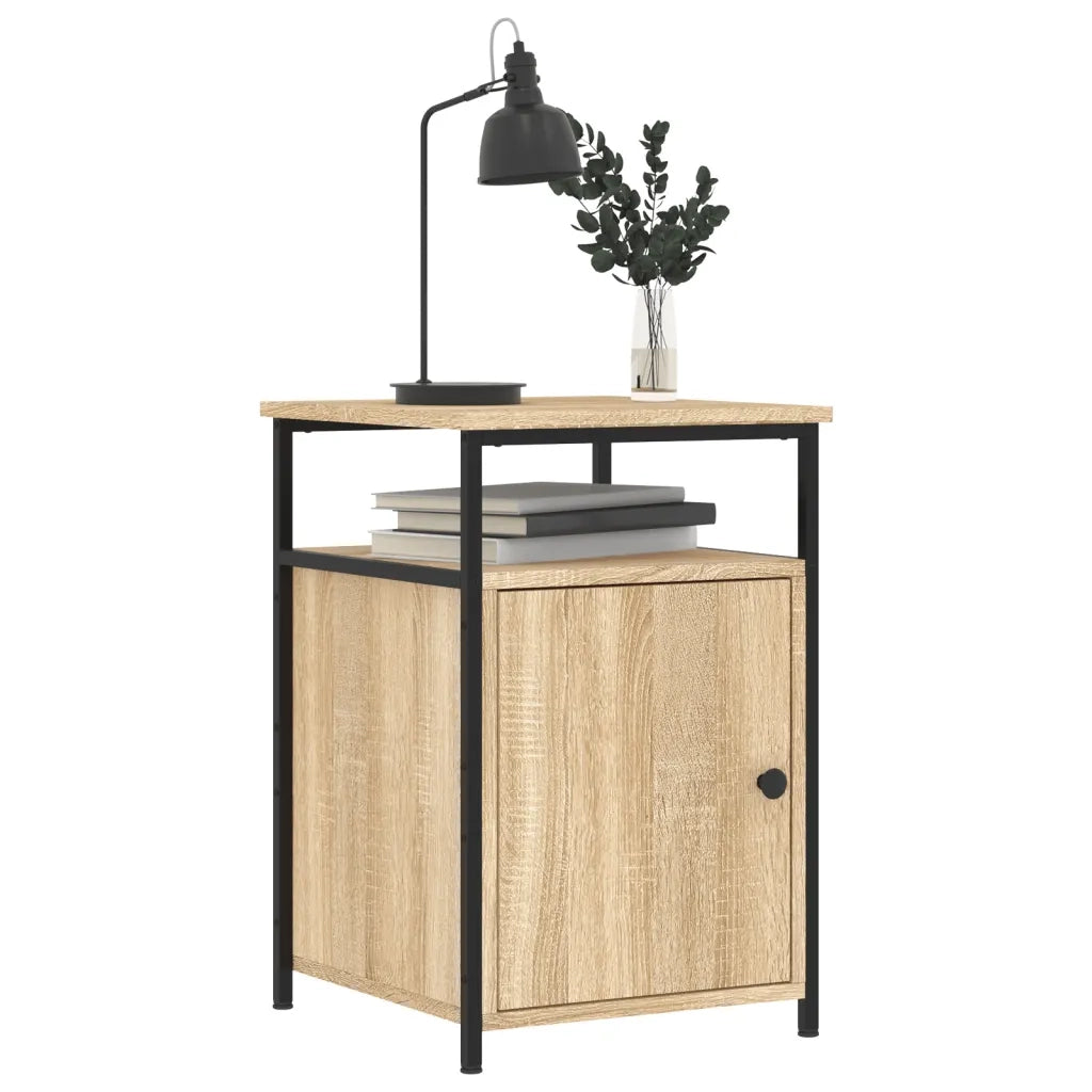 Comodino-Tavolino da notte Rovere Sonoma 40x42x60 cm in Legno Multistrato 838330