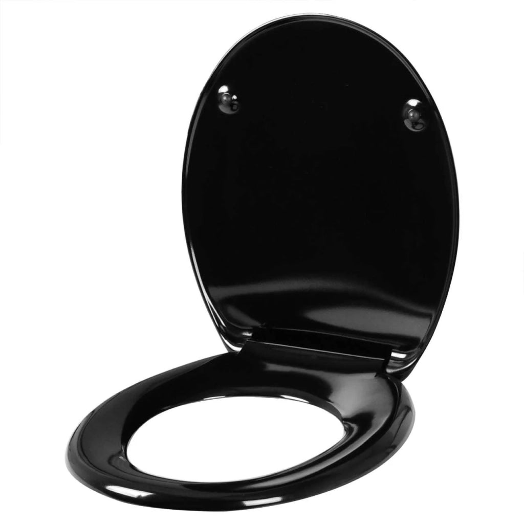 Sedile WC con abbassamento automatico in duroplastica nera 19_0000693