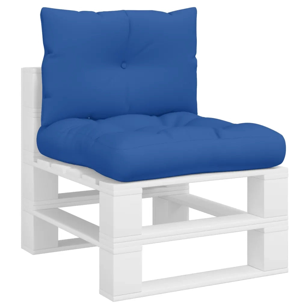 vidaXL Cuscini per Pallet 2 pz Blu Reale in Tessuto