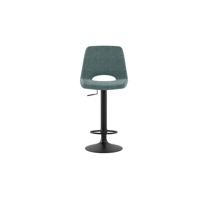 Sgabello con alzata a GAS rivestito in tessuto easy-clean Gambe metallo verniciato Alex 45cm X 52cm H 88,5/103,5cm Sto..
