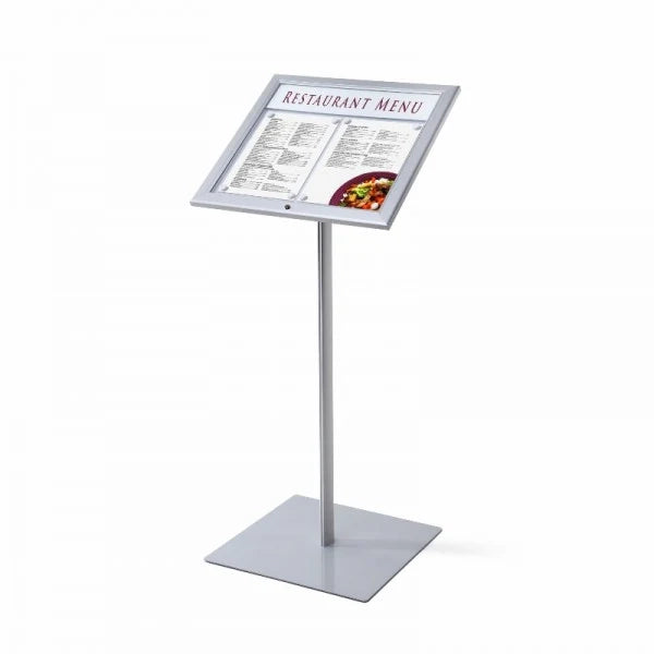Leggio Porta menu per Esterni personalizzabile Ristoranti Alberghi Aziende - 2 A4 LED