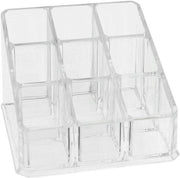 Organizzatore di cosmetici trasparente per prodotti di bellezza, compacto (9,2 x 9,2 x 6,5 cm)