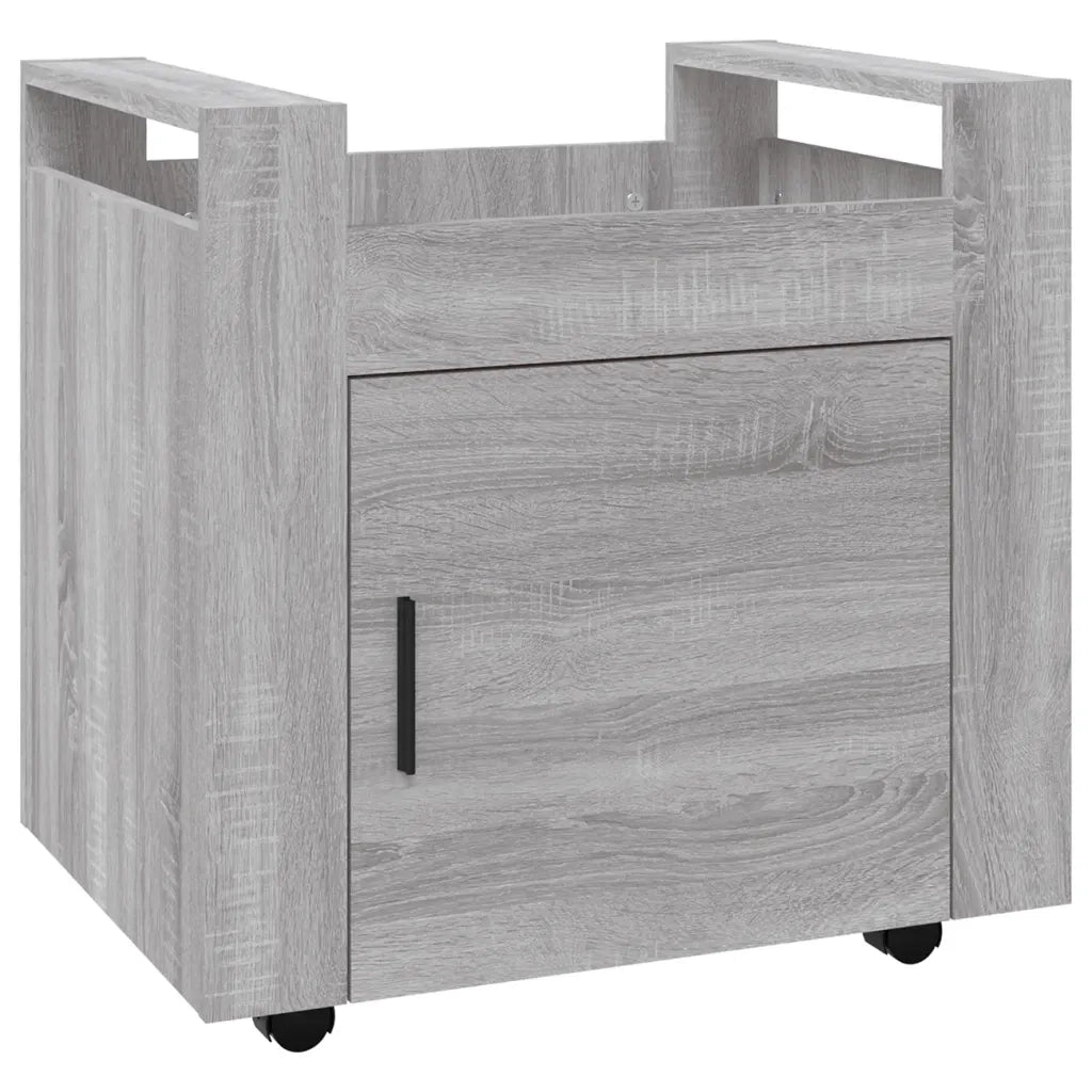 Carrello Scrivania Grigio Sonoma 60x45x60 cm Legno Multistrato 816614