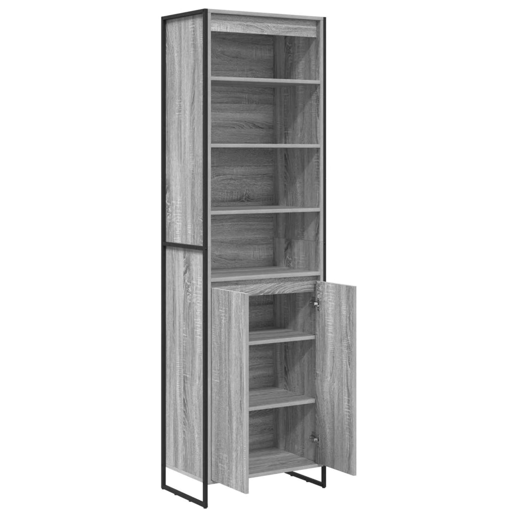 Armadi alti Grigio Sonoma 60 x 36 x 200 cm Legno multistrato 3403031