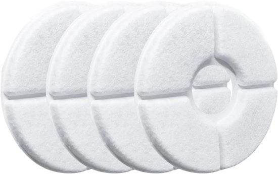 Filtro per gatto, sistema di filtrazione a tre stadi, Adatto per la ciotola automatica per gatti Catit 84 oz/2,5 L (4-pack)