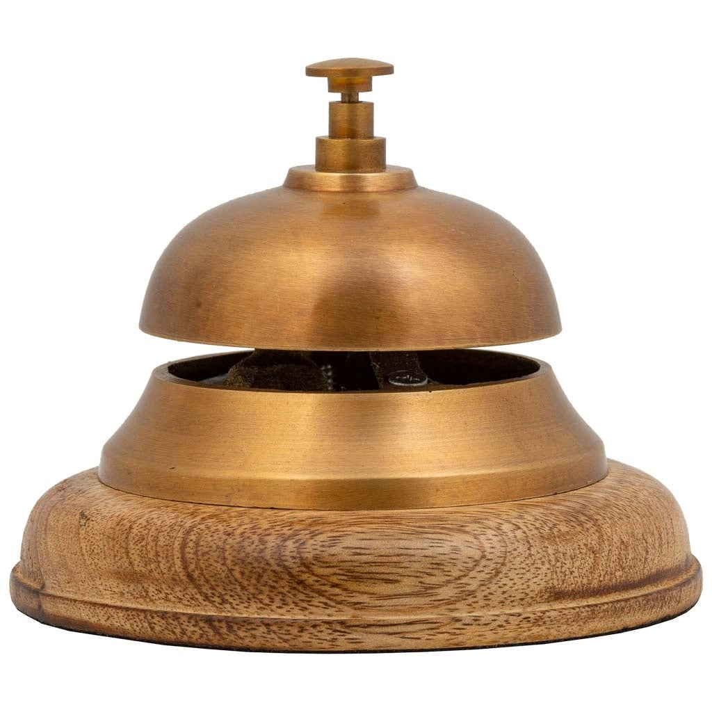 Campana in metallo dorato d12,5