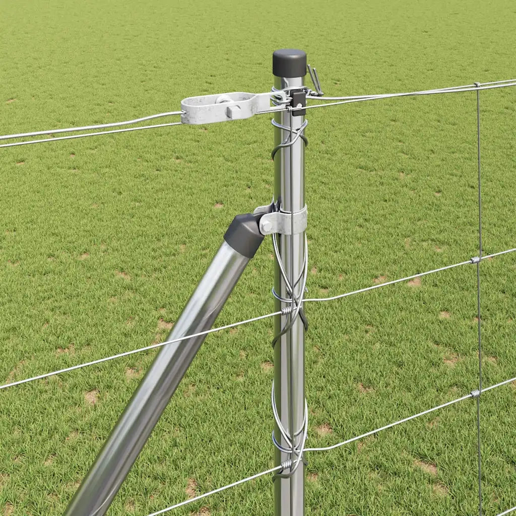 Palo della recinzione Zincato 25 x 1,6 m Acciaio