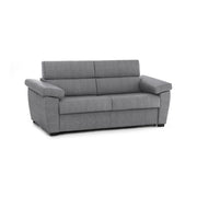 Pacecos, Divano Letto 3 Posti Sfoderabile Made in Italy, 225x95 cm Grigio