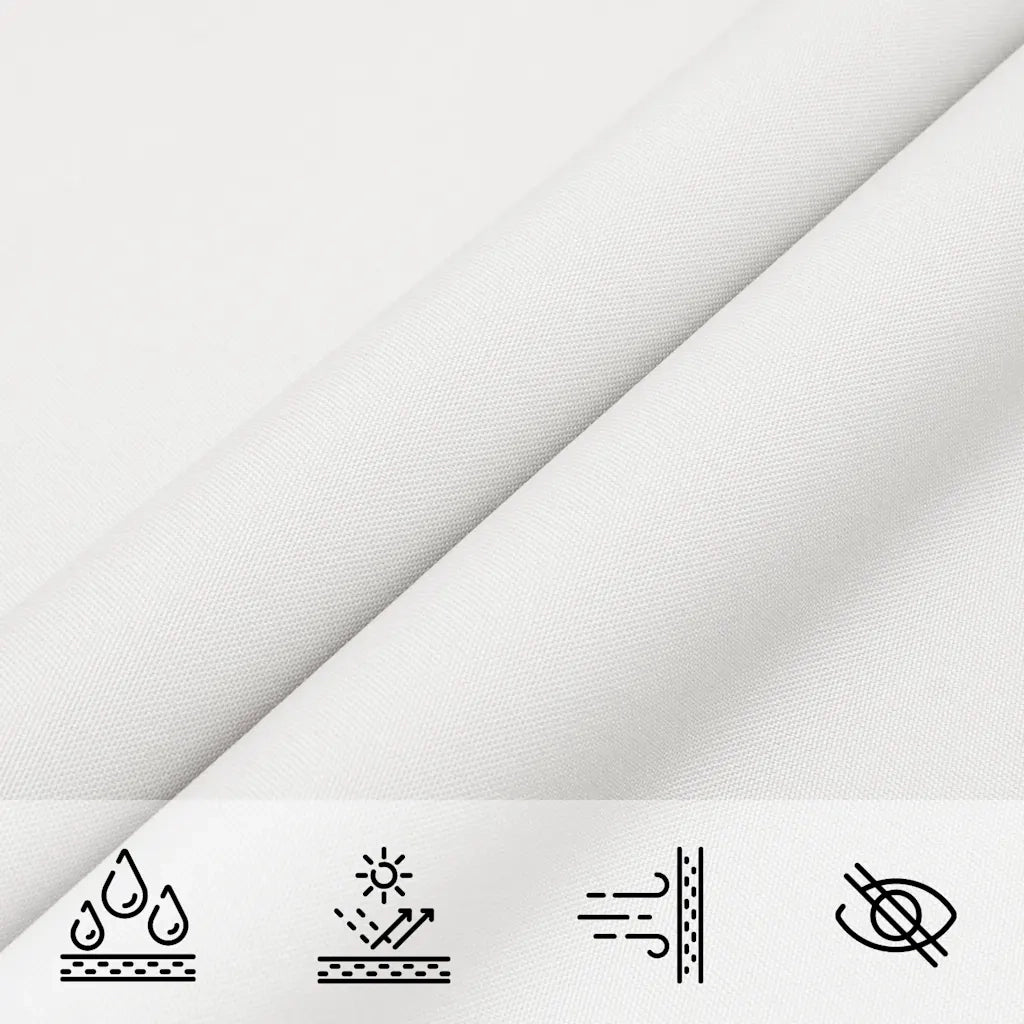 Parasole a Vela Oxford Triangolare 4x4x4 m Bianco cod mxl 17811